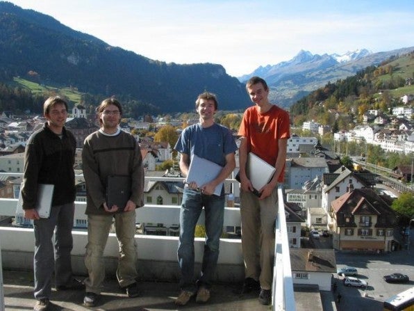 Die Ghostbusters (von links): Valentin Schmid, Bernhard Kraft, Michael Stucki, Sebastian Kurfürst.
