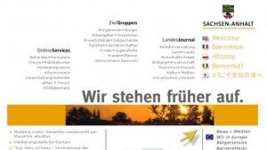 Umstellung eines Landesauftritts auf TYPO3: Das Landesportal www.sachsen-anhalt.de