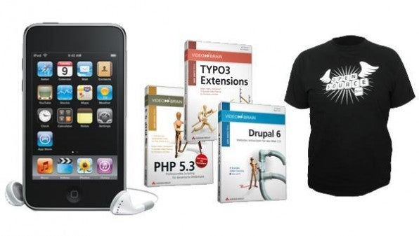 Ein iPod touch, Video-Trainings von video2brain und Open-Source-T-Shirts – die Preise bei der t3n-Leserbefragung 2009.