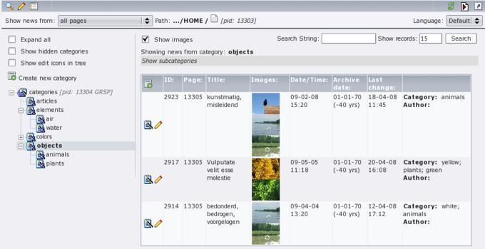 Das neue Backend-Modul „News-Admin“ bietet eine komfortable Möglichkeit, News und Kategorien zu verwalten. News-Redakteure benötigen nur noch dieses Modul zum Bearbeiten der Artikel. Das neue Backend-Modul „News-Admin“ bietet eine komfortable Möglichkeit, News und Kategorien zu verwalten. News-Redakteure benötigen nur noch dieses Modul zum Bearbeiten der Artikel.