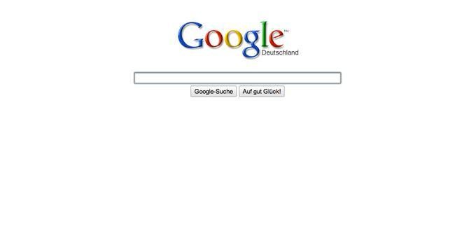 Das Paradebeispiel für den anhaltenden Trend der Reduzierung auf das Wesentliche ist die Startseite von Google.
