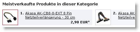 Sie sollten möglichst viele interne Links anstreben. Dies erreichen Sie beispielsweise, wie im Bild zu sehen, durch Cross-Selling via „Meistverkaufte Produkte“, aber auch mit Produktempfehlungen und internen Tags. Sie sollten möglichst viele interne Links anstreben. Dies erreichen Sie beispielsweise, wie im Bild zu sehen, durch Cross-Selling via „Meistverkaufte Produkte“, aber auch mit Produktempfehlungen und internen Tags.