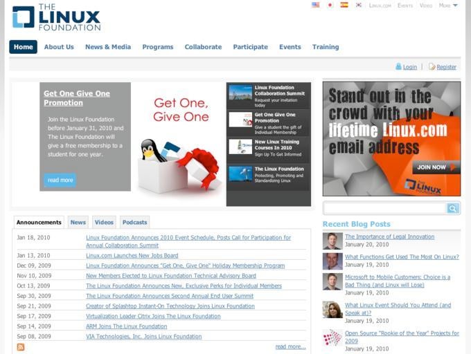 The Linux Foundation setzt nicht nur bei den Community-Feautures ihres Webauftritts auf Drupal.