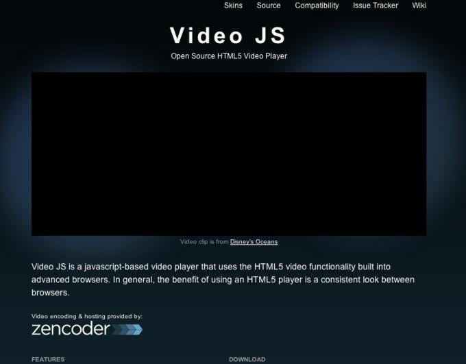 Video.js bindet Videos browserübergreifend ein.