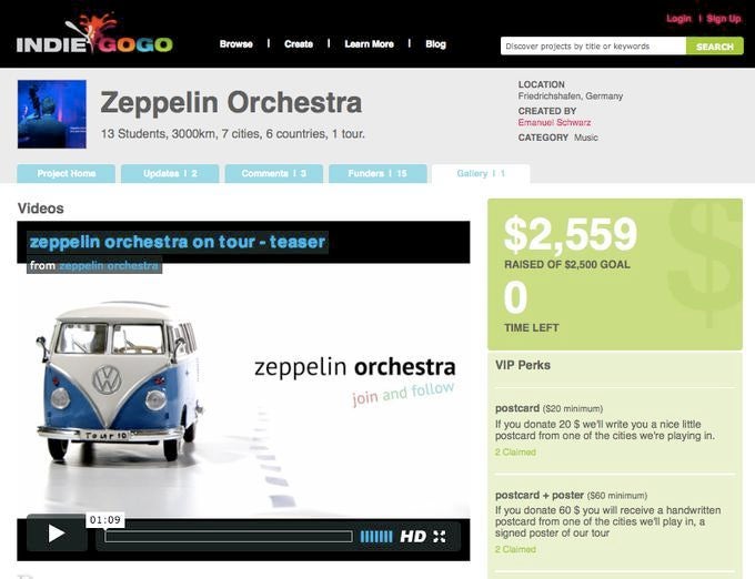 Das Zeppelin Orchester hat seine Tour durch Ost-Europa mit Hilfe von Crowdfunding finanziert.