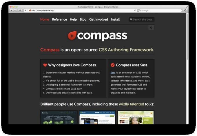 Compass ergänzt SASS um viele praktische Funktionen.