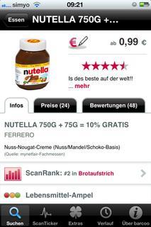 Mit der App von barcoo erhalten Nutzer sämtliche Infos zu den eingescannten Produkten – samt Preisvergleich.