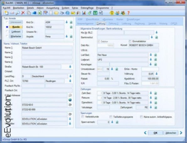 eEvolution deckt als ERP-System unterschiedliche Bereiche wie Warenwirtschaft, Kundenverwaltung, Lieferantenverwaltung und Finanzbuchhaltung ab. eEvolution deckt als ERP-System unterschiedliche Bereiche wie Warenwirtschaft, Kundenverwaltung, Lieferantenverwaltung und Finanzbuchhaltung ab. eEvolution deckt als ERP-System unterschiedliche Bereiche wie Warenwirtschaft, Kundenverwaltung, Lieferantenverwaltung und Finanzbuchhaltung ab. eEvolution deckt als ERP-System unterschiedliche Bereiche wie Warenwirtschaft, Kundenverwaltung, Lieferantenverwaltung und Finanzbuchhaltung ab.