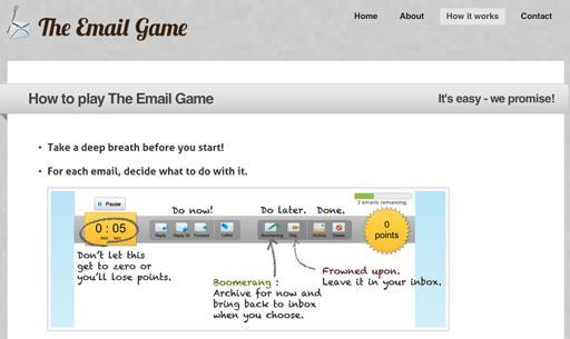 Das „Email Game“ greift auf Gamification-Ansätze zurück, um besondere Anreize für die effektive Bearbeitung von E-Mails zu schaffen.