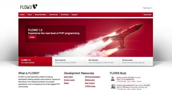 Mit dem FLOW3-Framework lassen sich Web-Applikationen entwickeln.
