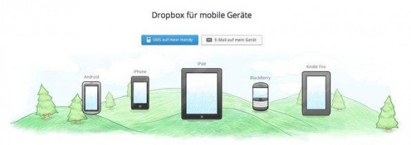 Platzhirsch Dropbox punktet unter anderem damit, dass der Dienst nahezu alle relevanten Mobilplattformen unterstützt.