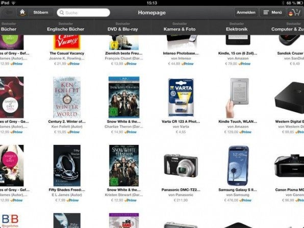 Amazons Windowshop für das iPad nutzt die entspannte Anwendersituation optimal. Amazons Windowshop für das iPad nutzt die entspannte Anwendersituation optimal.