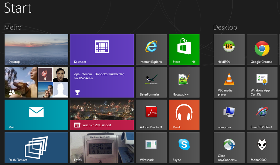 Interaktive, große und bunte Kacheln anstatt der bekannten Verknüpfungen: Windows 8 verlangt Bereitschaft zum Umdenken.