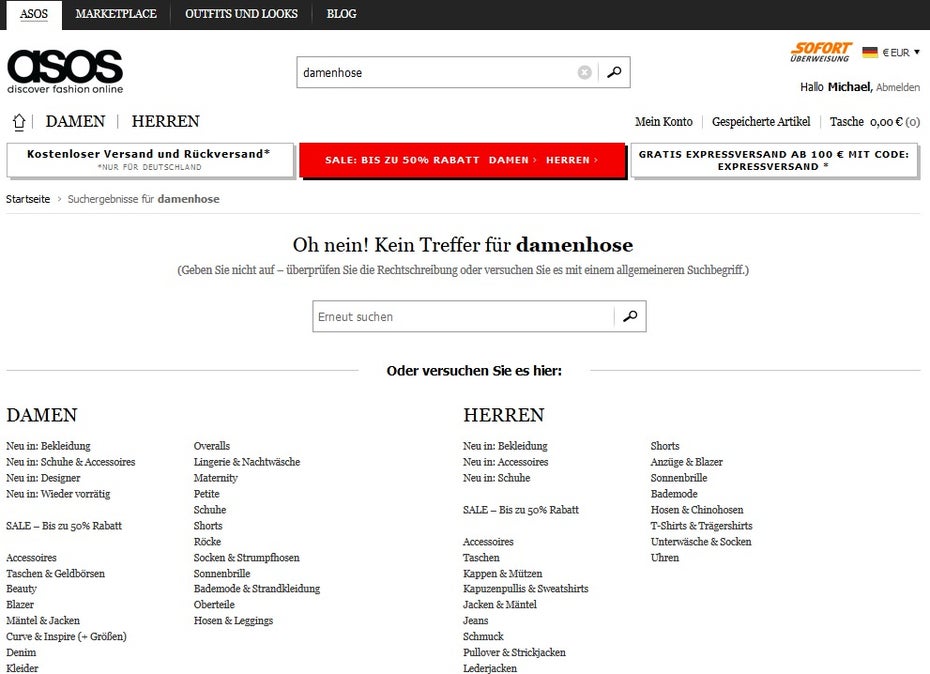 Bei einer schlechten Produktsuche ist die Chance groß, dass Kunden den Online-Shop frustriert und ohne Kauf verlassen.