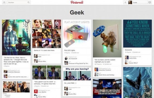 Pinterest ist eine Plattform, die sich vor allem aufgrund des stark visuellen Ansatzes und der einfachen Pin-Mechanik zum Kuratieren von Inhalten eignet.  