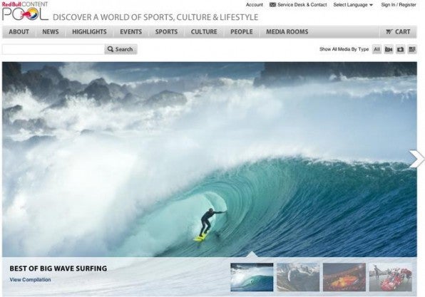 Red Bull ist ein Vorzeige-Beispiel für das Kuratieren von Inhalten. Auf entsprechenden Websites berichtet der Konzern über diverse Sportarten – nicht nur mit Red-Bull-Hintergrund. Red Bull ist ein Vorzeige-Beispiel für das Kuratieren von Inhalten. Auf entsprechenden Websites berichtet der Konzern über diverse Sportarten – nicht nur mit Red-Bull-Hintergrund.