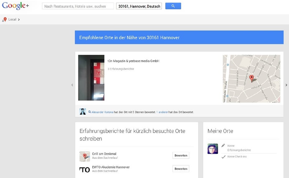 Google+ Local-Einträge und dazugehörige Bewertungen gehören zu den wichtigen Ranking-Faktoren.