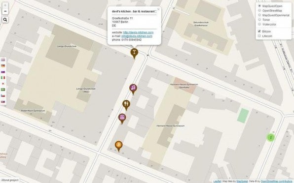 Auch wenn von einer flächendeckenden Verbreitung in Deutschland nicht die Rede sein kann: In der Berliner Graefestraße kommt man mit Bitcoins laut Coinmap.org schon relativ weit.