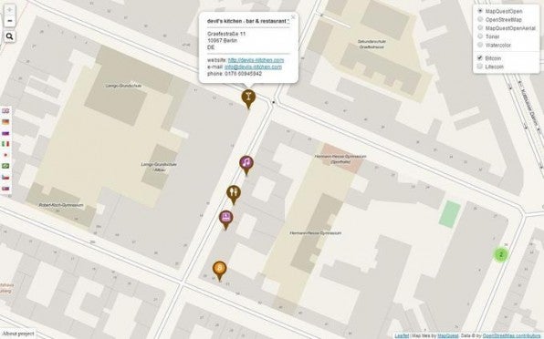 Auch wenn von einer flächendeckenden Verbreitung in Deutschland nicht die Rede sein kann: In der Berliner Graefestraße kommt man mit Bitcoins laut Coinmap.org schon relativ weit. Auch wenn von einer flächendeckenden Verbreitung in Deutschland nicht die Rede sein kann: In der Berliner Graefestraße kommt man mit Bitcoins laut Coinmap.org schon relativ weit.