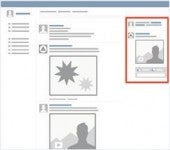 Anzeigen im rechten Seitenbereich sind auf der Startseite sowie in der Gruppen- und Foto-Ansicht zu sehen. Anzeigen im rechten Seitenbereich sind auf der Startseite sowie in der Gruppen- und Foto-Ansicht zu sehen.