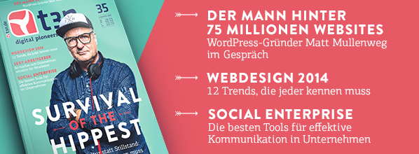 Dieser Artikel stammt aus der brandneuen t3n Nr. 35. Der Schwerpunkt des Magazins beleuchtet die innovative Arbeitskultur von Startups und Gründer-Teams.