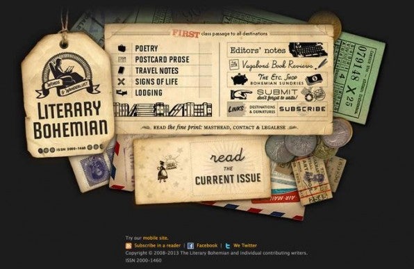 Das Magazin „Literary Bohemian“ spielt mit einer expressiven Schriftkombination und versprüht so Reklame-Charme. Das Magazin „Literary Bohemian“ spielt mit einer expressiven Schriftkombination und versprüht so Reklame-Charme.