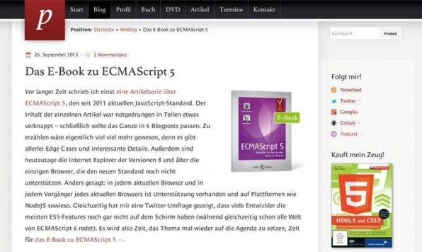 Auch der Webentwickler Peter Kröner achtet auf seiner Website auf eine gute Lesbarkeit seiner Texte und nutzt daher eine angenehm große Schrift. Auch der Webentwickler Peter Kröner achtet auf seiner Website auf eine gute Lesbarkeit seiner Texte und nutzt daher eine angenehm große Schrift.