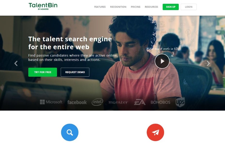 TalentBin findet passende Kandidaten in den sozialen Netzwerken – selbst wenn diese sich derzeit gar nicht aktiv bewerben.