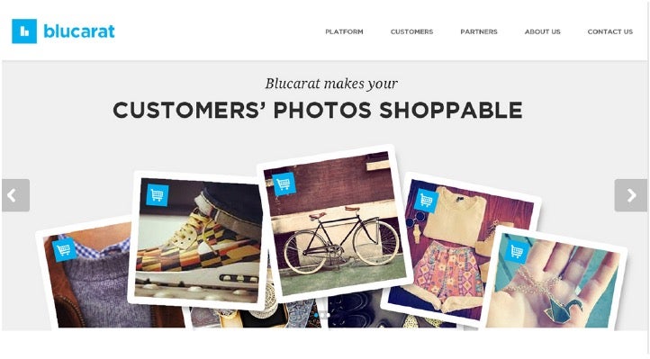 Blucarat fusioniert Social-Media-Marketing mit E-Commerce und will somit das Zeitalter des User-Generated-Commerce einleuten. (Screenshot: blucarat.com)