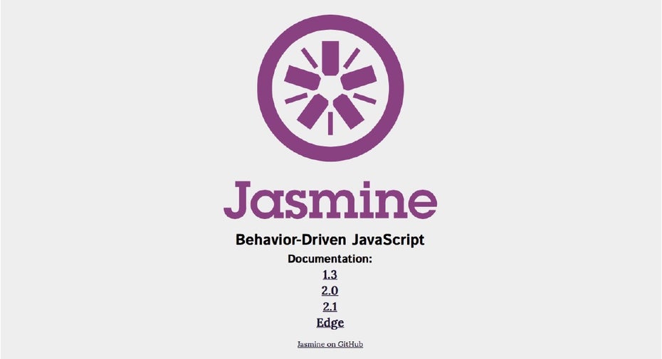 Mit der klaren, nachvollziehbaren Syntax des Testframeworks Jasmine lassen sich einfache JavaScript-Tests formulieren. (Screenshot: jasmine.github.io)