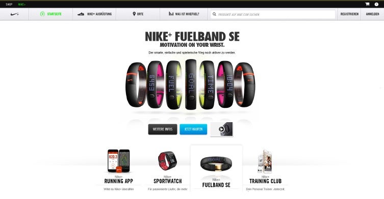 In der Online-Community Nike Plus können Nutzer sich vernetzen und Leistungsdaten vergleichen. So stärkt Nike die Markenbindung. (Screenshot: nike.com)