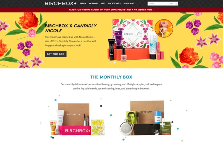 Beauty-Pröbchen im Monatsabo: Birchbox gehört zu den erfolgreichsten Lifestyle-Startups der Stadt. Seinen Sitz hat es in unmittelbarer Nähe zur Fifth Avenue, auch der Birchbox Flagship Store befindet sich in New York City.