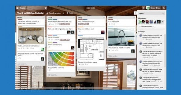 Das Projektmanagement-Tool Trello macht die unter Softwareentwicklern beliebte Kanban-Tafel auch für Nichttechniker attraktiv. Das Projektmanagement-Tool Trello macht die unter Softwareentwicklern beliebte Kanban-Tafel auch für Nichttechniker attraktiv.