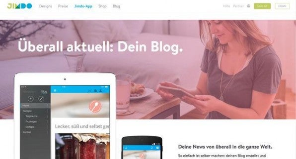 Der Anbieter von Website-Baukästen Jimdo nutzt emotionale Bilder gekonnt: Sie zeigen Menschen, denen Jimdo Zeit für andere Dinge schenkt und mit denen sich die Zielgruppe junger, kreativer Selbstständiger auf einen Blick identifizieren kann. Der Anbieter von Website-Baukästen Jimdo nutzt emotionale Bilder gekonnt: Sie zeigen Menschen, denen Jimdo Zeit für andere Dinge schenkt und mit denen sich die Zielgruppe junger, kreativer Selbstständiger auf einen Blick identifizieren kann.