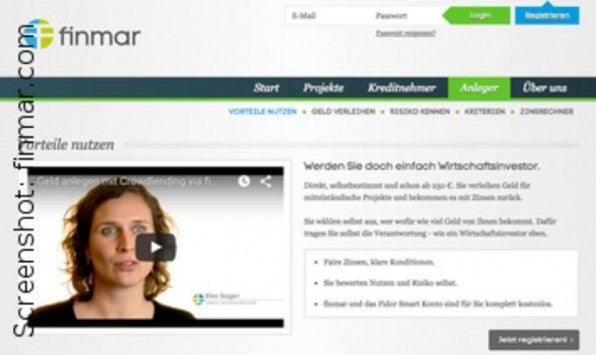 Crowdlending fürs Business: Bei finmar wird explizit in Unternehmen investiert – bis zu 25.000 Euro pro Projekt. Crowdlending fürs Business: Bei finmar wird explizit in Unternehmen investiert – bis zu 25.000 Euro pro Projekt.