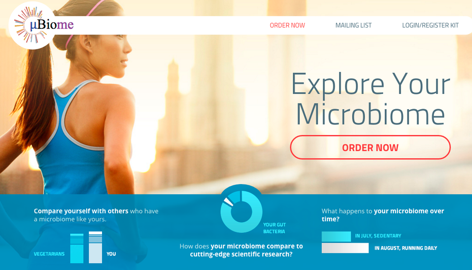 uBiome bietet die Analyse der im Körper befindlichen Bakterien. Auf Wunsch können die Kunden ihre Daten auch in eine wissenschafltiche Datenbank speichern lassen, was der Forschung zugute kommt.