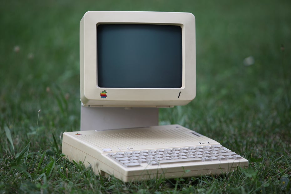 Das erste Produkt der Zusammenarbeit zwischen Apple und Frogdesign: Der Kompaktrechner Apple IIc, vom Time Magazine zum „Design of the Year“ 1984 gekürt. (Foto: Bruno Cordioli / Creative Commons / Flickr)