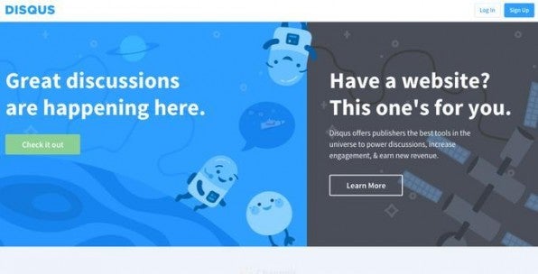 Über den Service disqus können Entwickler auch in statische Websites Kommentarfunktionen einbauen und verwandte Inhalte automatisch darstellen. Über den Service disqus können Entwickler auch in statische Websites Kommentarfunktionen einbauen und verwandte Inhalte automatisch darstellen.