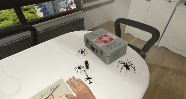 Angst vor Spinnen mit Virtual Reality therapieren. Foto: 