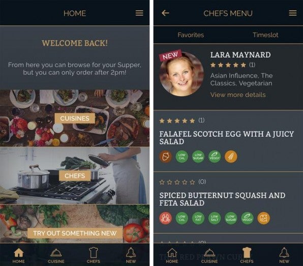 Um die verschiedenen Zielgruppen möglichst genau ansprechen zu können, entwickelte Reality Bytes drei verschiedene Apps: Eine für die Köche, eine für die Fahrer und diese hier, für die Kunden. Um die verschiedenen Zielgruppen möglichst genau ansprechen zu können, entwickelte Reality Bytes drei verschiedene Apps: Eine für die Köche, eine für die Fahrer und diese hier, für die Kunden.