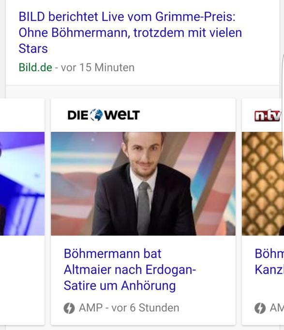 So erscheinen die AMP-Inhalte im Moment bei der Google-Suche: AMP wird gegenüber den anderen Suchergebnissen noch nicht bevorzugt behandelt. Das Unternehmen hat aber angekündigt, dass der Einsatz von AMP in Zukunft ein Rankingfaktor werden kann.