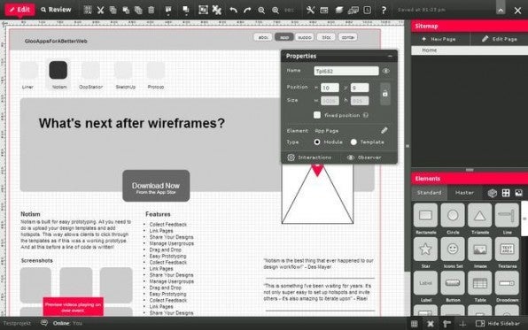 Simples und übersichtliches Design: Das webbasierte Tool HotGloo ist vor allem etwas für Einsteiger.