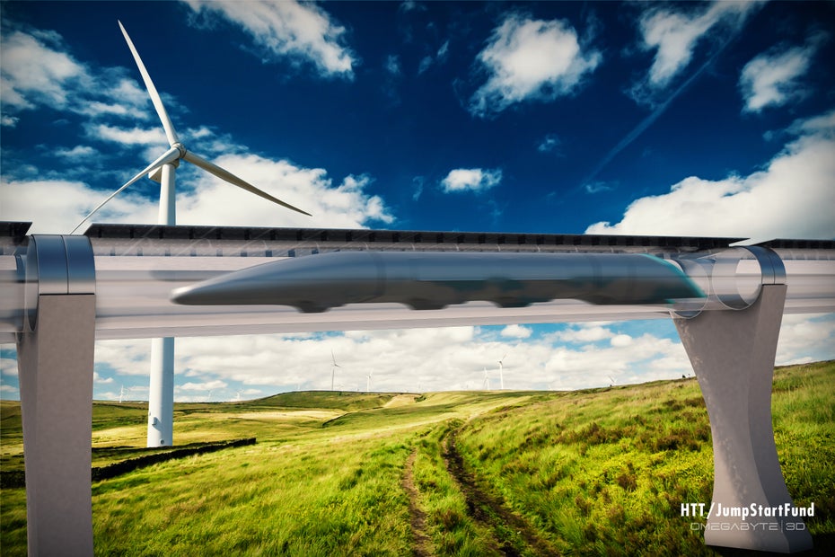 Der Hyperloop ist bisher nur ein Modell, sorgt aber jetzt schon für Diskussionen. So stellen sich einige die Frage, ob Menschen überhaupt eine Geschwindigkeit von 1.200 Stundenkilometern aushalten. (Bild: 2014 omegabyte3d)