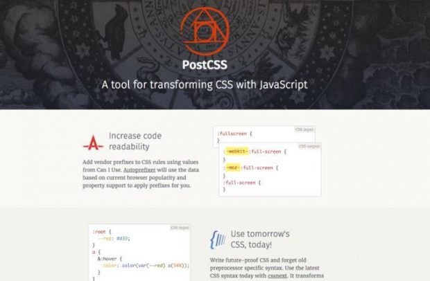 Über hundert Plugins gibt es mittlerweile, um PostCSS an den jeweiligen CSS-Entwicklungsprozess anzupassen. Eines ist zum Beispiel der Autoprefixer, der anhand der caniuse-Daten prüft, ob ein Präfix überhaupt notwendig ist. Über hundert Plugins gibt es mittlerweile, um PostCSS an den jeweiligen CSS-Entwicklungsprozess anzupassen. Eines ist zum Beispiel der Autoprefixer, der anhand der caniuse-Daten prüft, ob ein Präfix überhaupt notwendig ist.