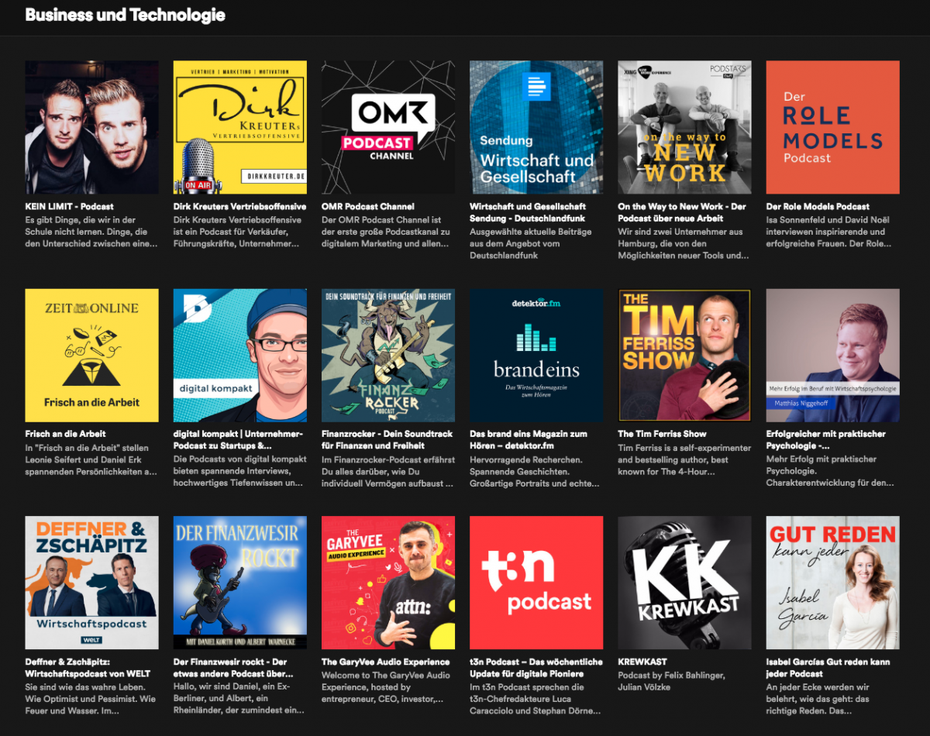 Spotify erweitert stetig sein Podcast­angebot und bietet seit einiger Zeit die Möglichkeit, seinen Podcast per RSS auf die Plattform zu bringen. (Screenshot: Spotify)