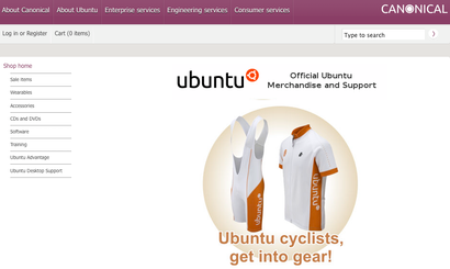 Open Source Shopsystem: osCommerce - Ubuntu Merchandise Store