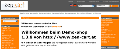 Open Source Shopsystem: Zen Cart