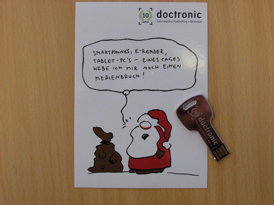 Weihnachtskarten 2010: Dankeschön von doctronic