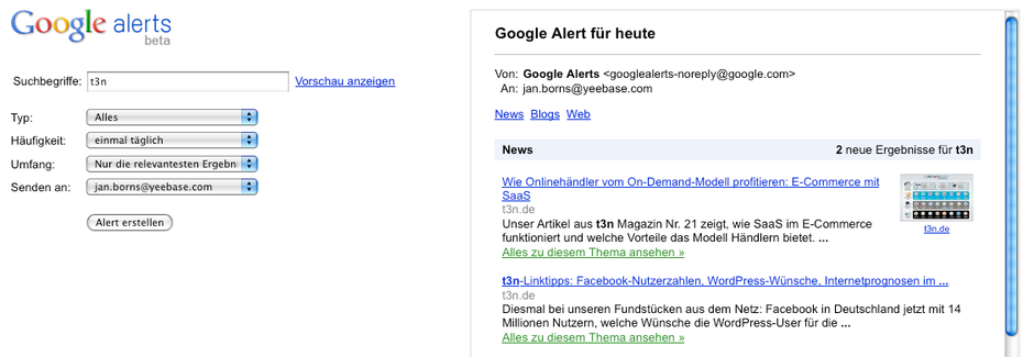 Google SEO Tools: iGoogle (+ Alerts & Reader)