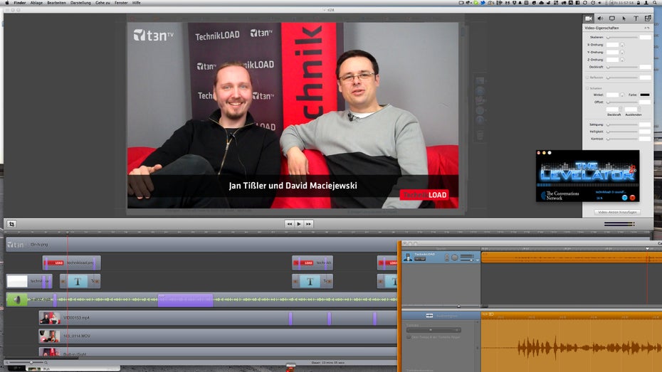 Produktion einer TechnikLOAD-Folge mit ScreenFlow, GarageBand und Levelator - einfach aber effektiv